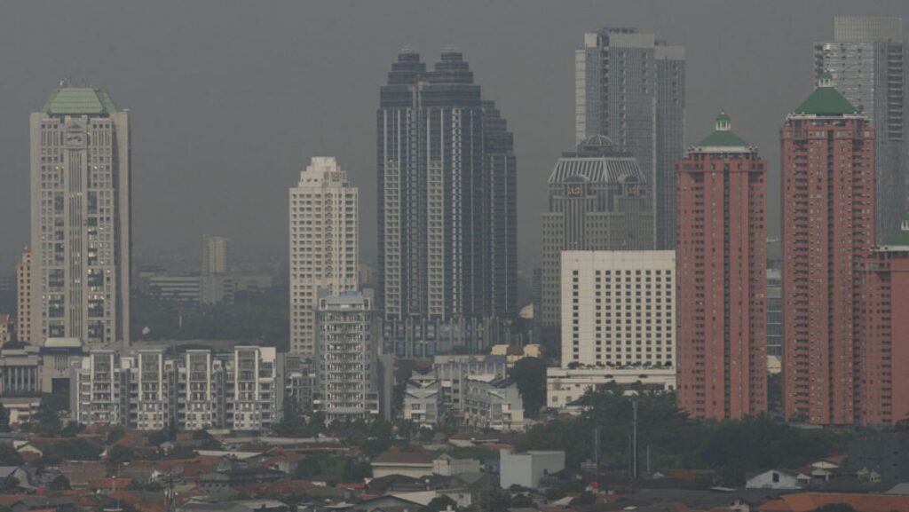 Sejumlah gedung pencakar langit yang ada di kota Jakarta