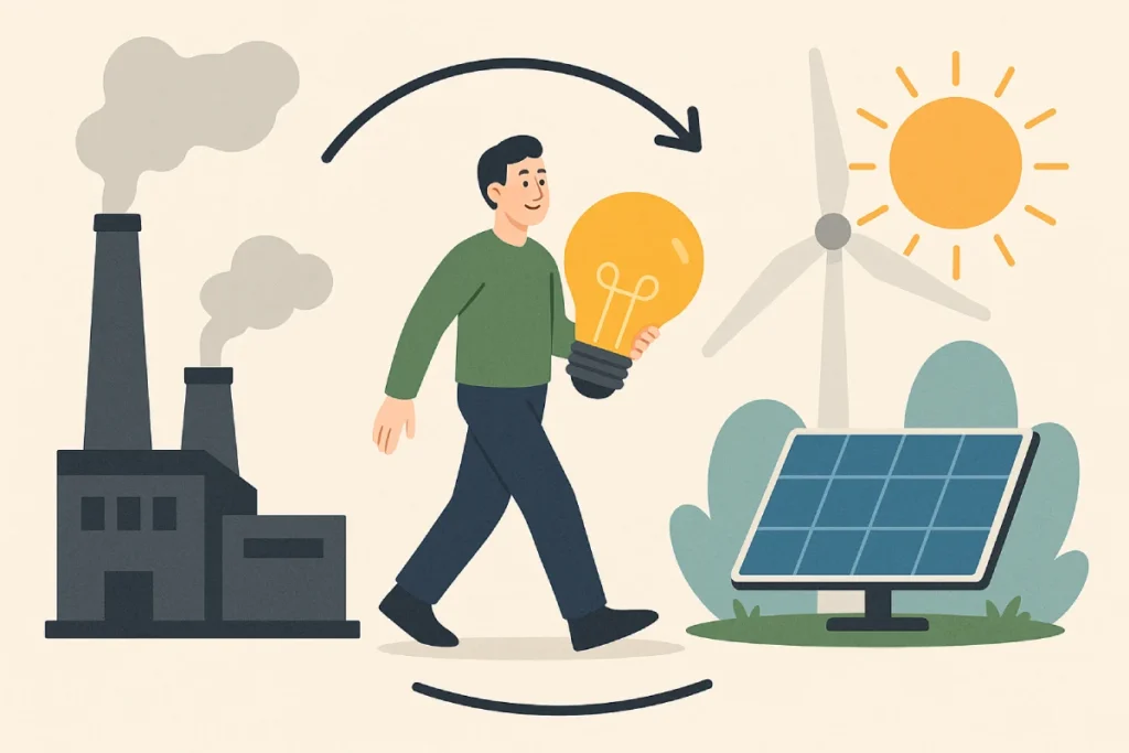 cara beralih ke energi terbarukan di rumah tangga