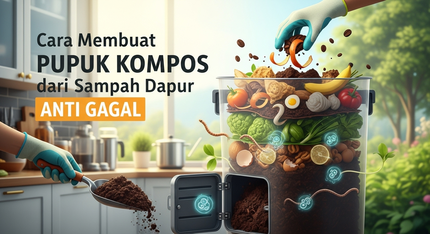 Cara Membuat Pupuk Kompos dari Sampah Dapur Anti Gagal