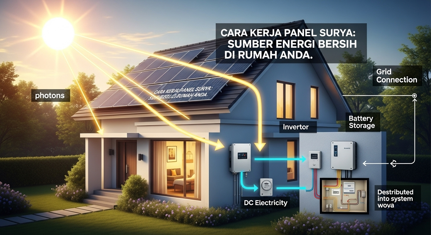 Cara Kerja Panel Surya: Sumber Energi Bersih di Rumah Anda