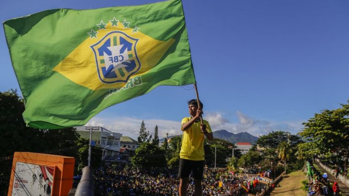 Euforia pendukung Brasil warnai nobar Piala Dunia di Ternate