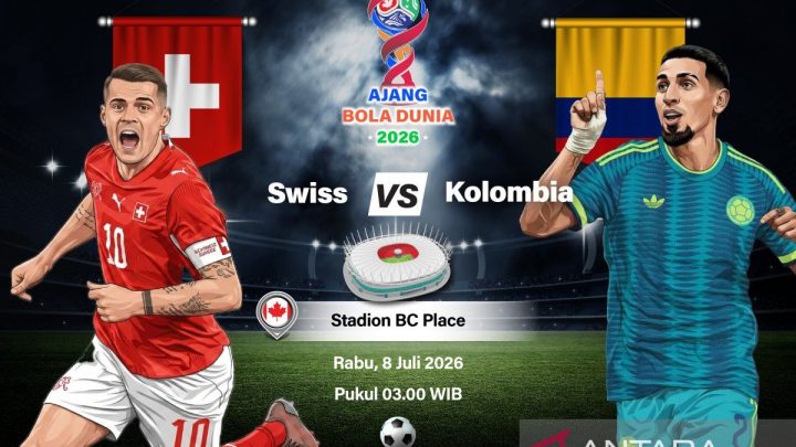 Susunan pemain Swiss vs Kolombia: turunkan kekuatan terbaik