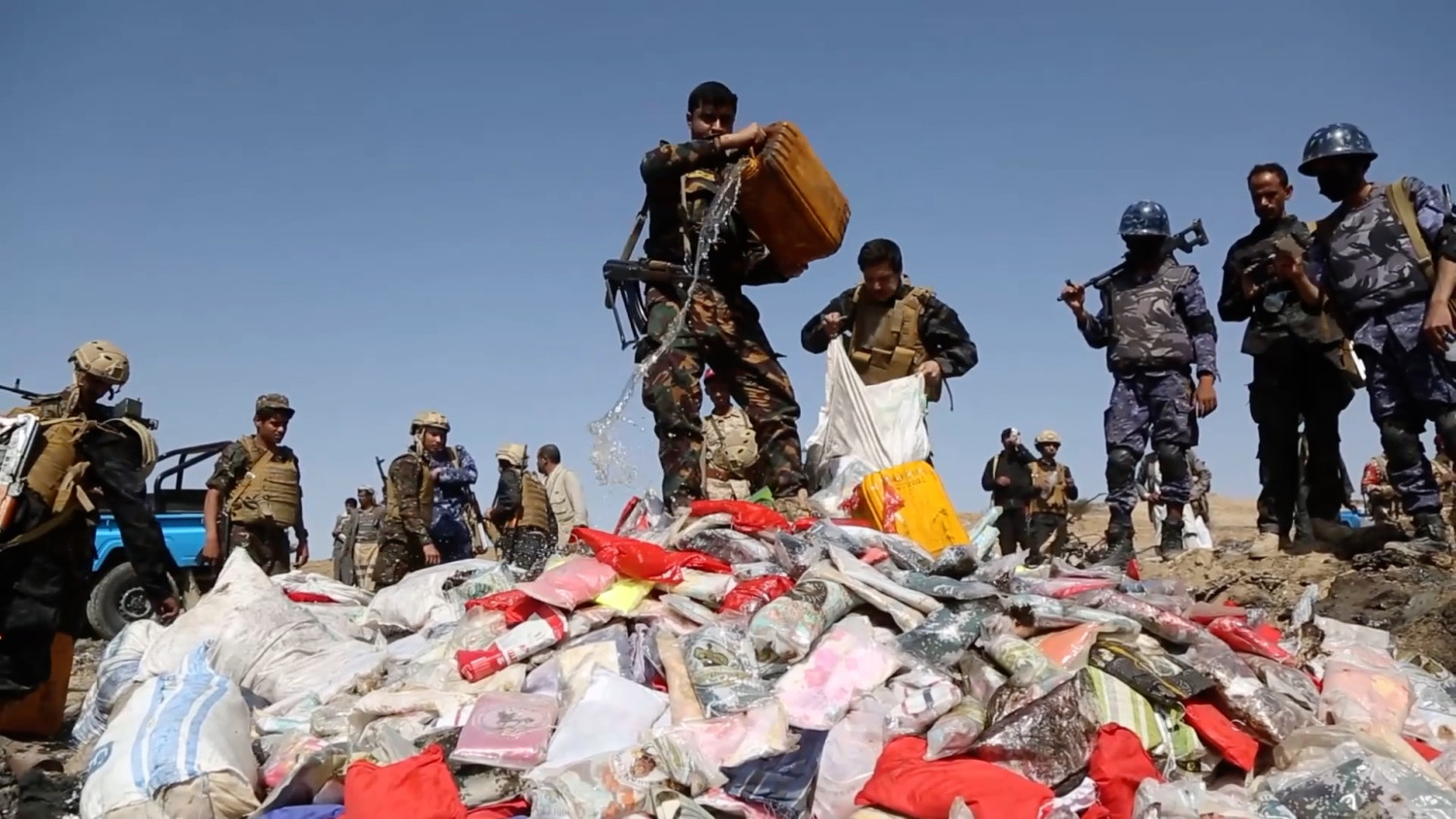 HOUTHI-YAMAN-MUSNAHKAN-27-TON-NARKOTIKA-SELUNDUPAN-KE-LUAR-NEGERI