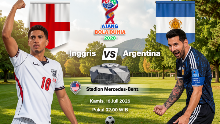 Susunan pemain: Inggris rotasi tiga pemain, Argentina satu pergantian